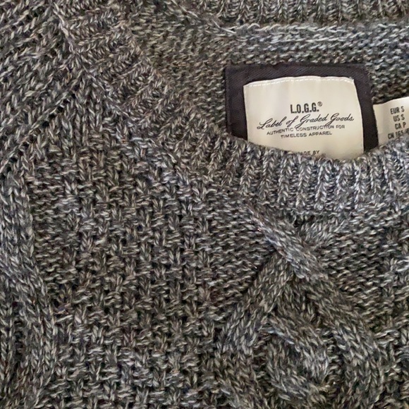 L.O.G.G. Made by H&M Dark Gray Knit Sweater - Picture 2 of 4
